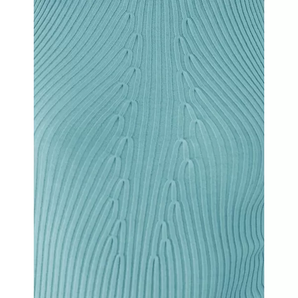 imageZESICA Womens Summer Casual Ribbed Tank Tops Mock Turtle Neck Slim Fitted Basic Knit Sleeveless ShirtsSage