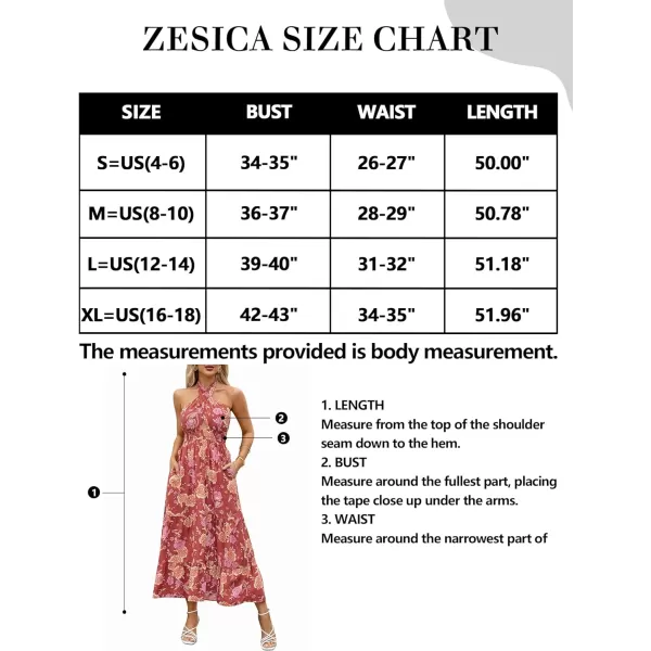 imageZESICA Womens Summer Crossover Halter Neck Sleeveless Plaid Cut Out Backless Flowy A Line Maxi DressBurntbrick