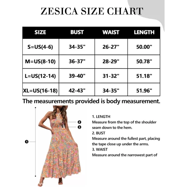 imageZESICA Womens Summer Crossover Halter Neck Sleeveless Plaid Cut Out Backless Flowy A Line Maxi DressGreygreen
