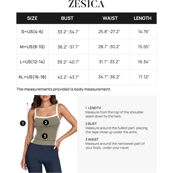 imageZESICA Womens Summer Spaghetti Straps Tank Tops Sleeveless Ribbed Knit Slim Fit Basic Camisole Tee ShirtsGrey