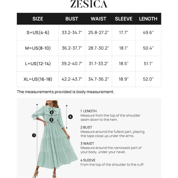 imageZESICA Womens Summer V Neck Maxi Dress Casual Short Sleeve Elastic High Tiered A Line Flowy Beach Party Long DressMint