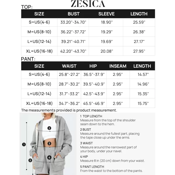 imageZESICA Womens Two Piece Outfits Casual Long Sleeve Zipper Hoodie Tracksuit Sweatsuit Workout Set with PocketsZESICA Womens Two Piece Outfits Casual Long Sleeve Zipper Hoodie Tracksuit Sweatsuit Workout Set with Pockets