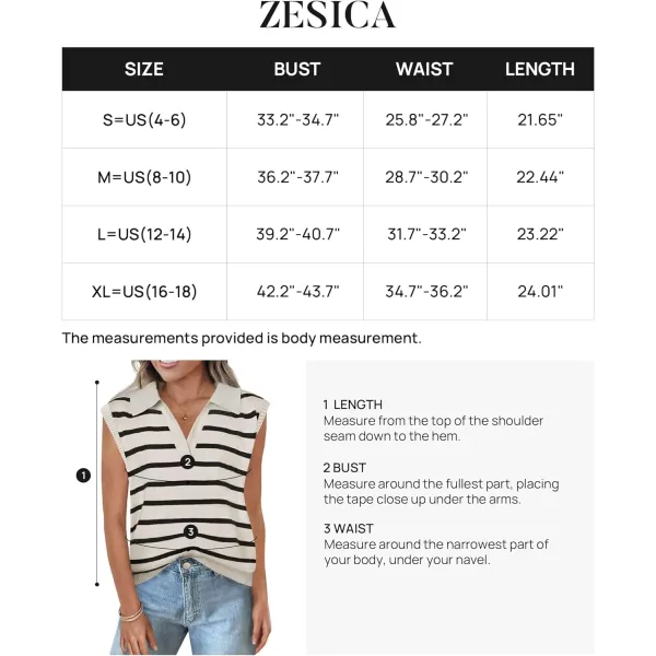 imageZESICA Womens V Neck Striped Tops 2024 Summer Cap Sleeve Sweaters Sleeveless Pullover Blouse Spring ClothesWhite