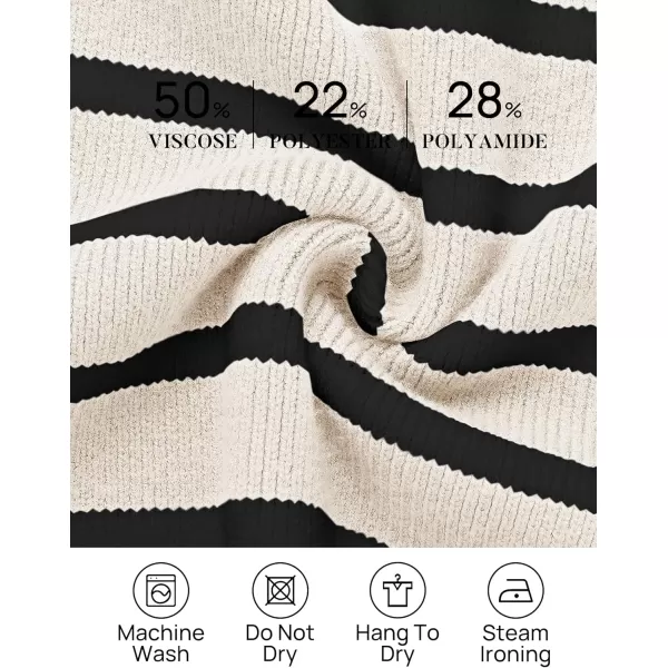imageZESICA Womens Winter Oversized Sweaters Long Sleeve Color Block Mock Neck Side Slit Comfy Loose Knitted Pullover TopsWhite