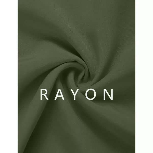 imageZESICA Womens Wrap V Neck Dress Long Sleeve 2023 Tie Waist Ruffle Hem Cocktail Wedding Party Swing Mini DressesArmygreen