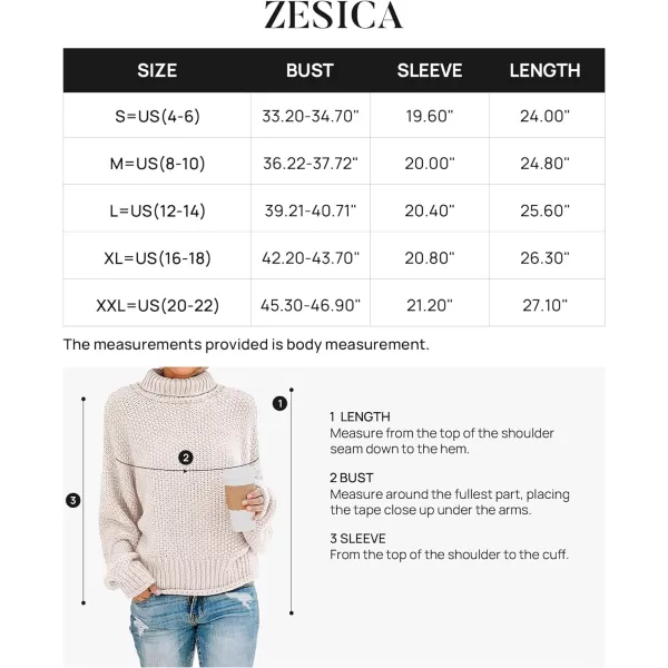 imageZESICAnbspWomens 2024 Fall Long Sleeve Turtleneck Casual Loose Chunky Knitted Pullover Sweater Jumper TopsApricot