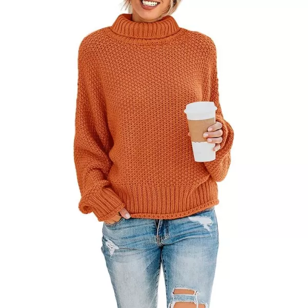 imageZESICA Womens Fall Long Sleeve Turtleneck Casual Loose Chunky Knitted Pullover Sweater Jumper TopsZESICA Womens Fall Long Sleeve Turtleneck Casual Loose Chunky Knitted Pullover Sweater Jumper Tops