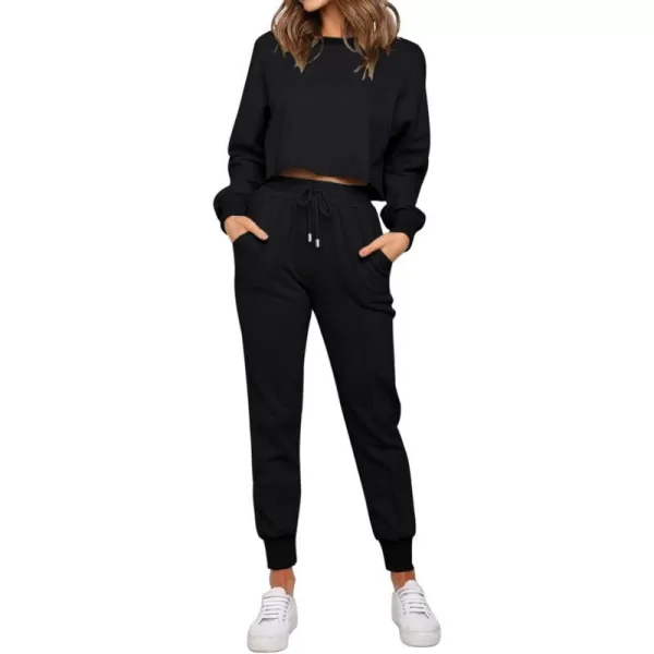 imageZESICA Womens Long Sleeve Crop Top and Pants Pajama Sets 2 Piece Jogger Long Sleepwear Loungewear Pjs SetsZESICA Womens Long Sleeve Crop Top and Pants Pajama Sets 2 Piece Jogger Long Sleepwear Loungewear Pjs Sets