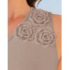 imageZESICA Womens 2025 Summer One Shoulder Sleeveless Maxi Dress Casual Floral Ribbed Knit Backless Cocktail Party Long DressesSand