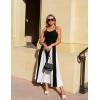 imageZESICA Womens Spaghetti Strap Maxi Dress 2025 Summer Sleeveless Color Block A Line Flowy Party DressesBlack