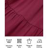 imageZESICA Womens 2025 Boho Sexy Off Shoulder Long Sleeve Smocked High Waist Side Split Flowy A Line Tiered Long Maxi DressFuchsia