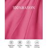 imageZESICA Womens 2025 Boho Sexy Off Shoulder Long Sleeve Smocked High Waist Side Split Flowy A Line Tiered Long Maxi DressRose