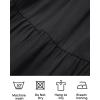 imageZESICA Womens 2025 Summer Casual Flutter Short Sleeve Crew Neck Smocked Elastic Waist Tiered Midi DressBlack
