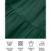 imageZESICA Womens 2025 Summer Casual Flutter Short Sleeve Crew Neck Smocked Elastic Waist Tiered Midi DressDark Green