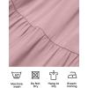 imageZESICA Womens 2025 Summer Casual Flutter Short Sleeve Crew Neck Smocked Elastic Waist Tiered Midi DressDark Pink