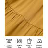 imageZESICA Womens 2025 Summer Casual Flutter Short Sleeve Crew Neck Smocked Elastic Waist Tiered Midi DressGinger