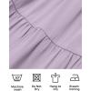 imageZESICA Womens 2025 Summer Casual Flutter Short Sleeve Crew Neck Smocked Elastic Waist Tiered Midi DressLight Purple