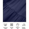 imageZESICA Womens 2025 Summer Casual Flutter Short Sleeve Crew Neck Smocked Elastic Waist Tiered Midi DressRoyal Blue