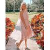 imageZESICA Womens 2025 Summer Sleeveless Halter Neck Ruffle Tiered Layed Chiffon Flowy Swing Long Midi DressPink