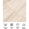 imageZESICA Womens Boho Summer One Shoulder Short Sleeve Smocked Side Split Ruffle Swing Midi DressApricot