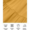 imageZESICA Womens Boho Summer One Shoulder Short Sleeve Smocked Side Split Ruffle Swing Midi DressGinger