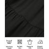 imageZESICA Womens Casual Crew Neck Flutter Sleeve Smocked High Waist Hollow Out Lace Trim Tiered A Line Midi DressBlack