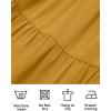 imageZESICA Womens Casual Crew Neck Flutter Sleeve Smocked High Waist Hollow Out Lace Trim Tiered A Line Midi DressGinger