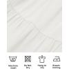 imageZESICA Womens Casual Crew Neck Flutter Sleeve Smocked High Waist Hollow Out Lace Trim Tiered A Line Midi DressIvory