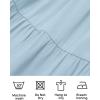 imageZESICA Womens Casual Crew Neck Flutter Sleeve Smocked High Waist Hollow Out Lace Trim Tiered A Line Midi DressLightblue