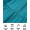 imageZESICA Womens 2025 Bohemian Summer Floral Print One Shoulder Sleeveless Smocked Ruffle Tiered Beach Long Midi DressPeacock
