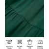imageZESICA Womens 2025 Bohemian Summer Floral Print One Shoulder Sleeveless Smocked Ruffle Tiered Beach Long Midi DressSoliddarkgreen
