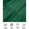 imageZESICA Womens 2025 Summer Square Neck Short Puff Sleeve Solid Color High Waist Casual Smocked Flowy A Line Tiered Midi DressForest Green