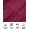imageZESICA Womens 2025 Summer Square Neck Short Puff Sleeve Solid Color High Waist Casual Smocked Flowy A Line Tiered Midi DressFuchsia