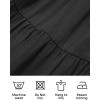 imageZESICA Womens 2025 Summer Casual V Neck Flutter Sleeve Bohemian Ruffle Smocked A Line Swing Mini DressBlack