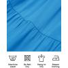 imageZESICA Womens 2025 Summer Casual V Neck Flutter Sleeve Bohemian Ruffle Smocked A Line Swing Mini DressCobaltblue