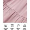 imageZESICA Womens 2025 Summer Casual V Neck Flutter Sleeve Bohemian Ruffle Smocked A Line Swing Mini DressDarkpink