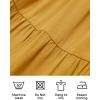 imageZESICA Womens 2025 Summer Casual V Neck Flutter Sleeve Bohemian Ruffle Smocked A Line Swing Mini DressGinger