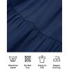 imageZESICA Womens 2025 Summer Casual V Neck Flutter Sleeve Bohemian Ruffle Smocked A Line Swing Mini DressNavy