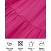 imageZESICA Womens 2025 Summer Casual V Neck Flutter Sleeve Bohemian Ruffle Smocked A Line Swing Mini DressRose