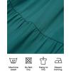 imageZESICA Womens 2025 Summer Casual V Neck Flutter Sleeve Bohemian Ruffle Smocked A Line Swing Mini DressTealgreen