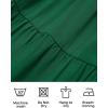 imageZESICA Womens Sexy Boho Off Shoulder Puff Short Sleeve High Waist Ruffled Flowy A Line Beach Party Midi DressDarkgreen