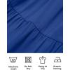imageZESICA Womens Sexy Boho Off Shoulder Puff Short Sleeve High Waist Ruffled Flowy A Line Beach Party Midi DressRoyalblue