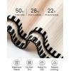 imageZESICA Womens Striped Sweaters Casual Long Sleeve Mock Neck Contrast Color Comfy Loose Knit Pullover TopsApricot