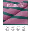 imageZESICA Womens Striped Sweaters Casual Long Sleeve Mock Neck Contrast Color Comfy Loose Knit Pullover TopsPurple