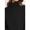 imageZESICA Womens Winter Sweaters Oversized Turtleneck Long Sleeve Chunky Knitted Pullover Sweater Jumper TopsBlack
