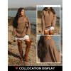 imageZESICA Womens Winter Sweaters Oversized Turtleneck Long Sleeve Chunky Knitted Pullover Sweater Jumper TopsBrown