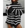 imageZESICA Womens Winter Sweaters Oversized Turtleneck Long Sleeve Chunky Knitted Pullover Sweater Jumper TopsDim