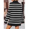 imageZESICA Womens Winter Sweaters Oversized Turtleneck Long Sleeve Chunky Knitted Pullover Sweater Jumper TopsDim