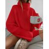 imageZESICA Womens Winter Sweaters Oversized Turtleneck Long Sleeve Chunky Knitted Pullover Sweater Jumper TopsFirered
