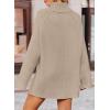 imageZESICA Womens Winter Sweaters Oversized Turtleneck Long Sleeve Chunky Knitted Pullover Sweater Jumper TopsOatmeal